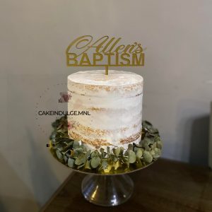 Vanilla Naked Cake for Christenings