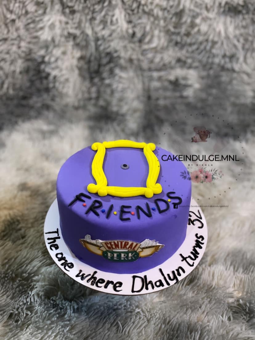 Purple Cake with Friends Theme - CakeIndulge PH