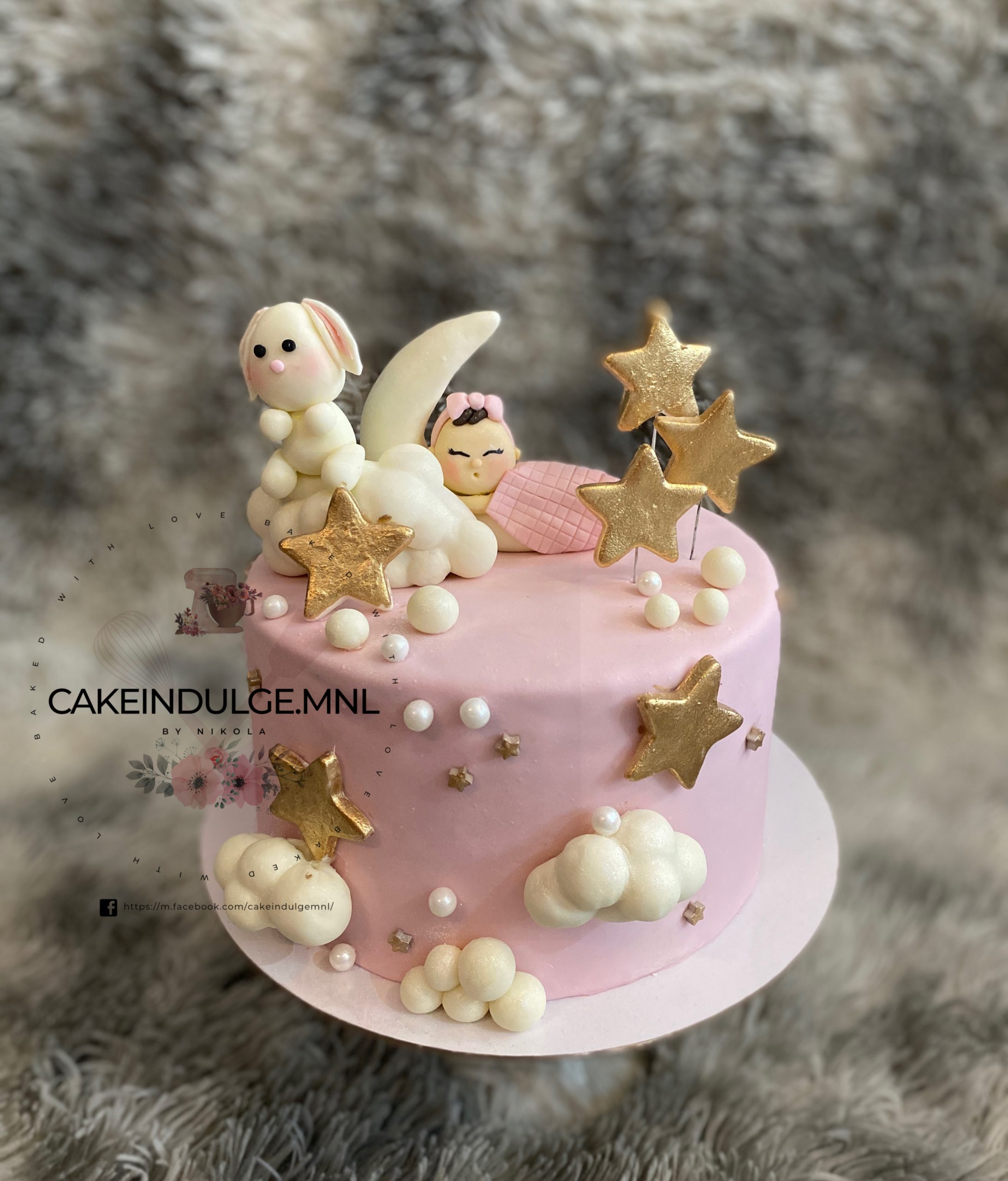 Christening Girl Cake - 1158 – Cakes and Memories Bakeshop