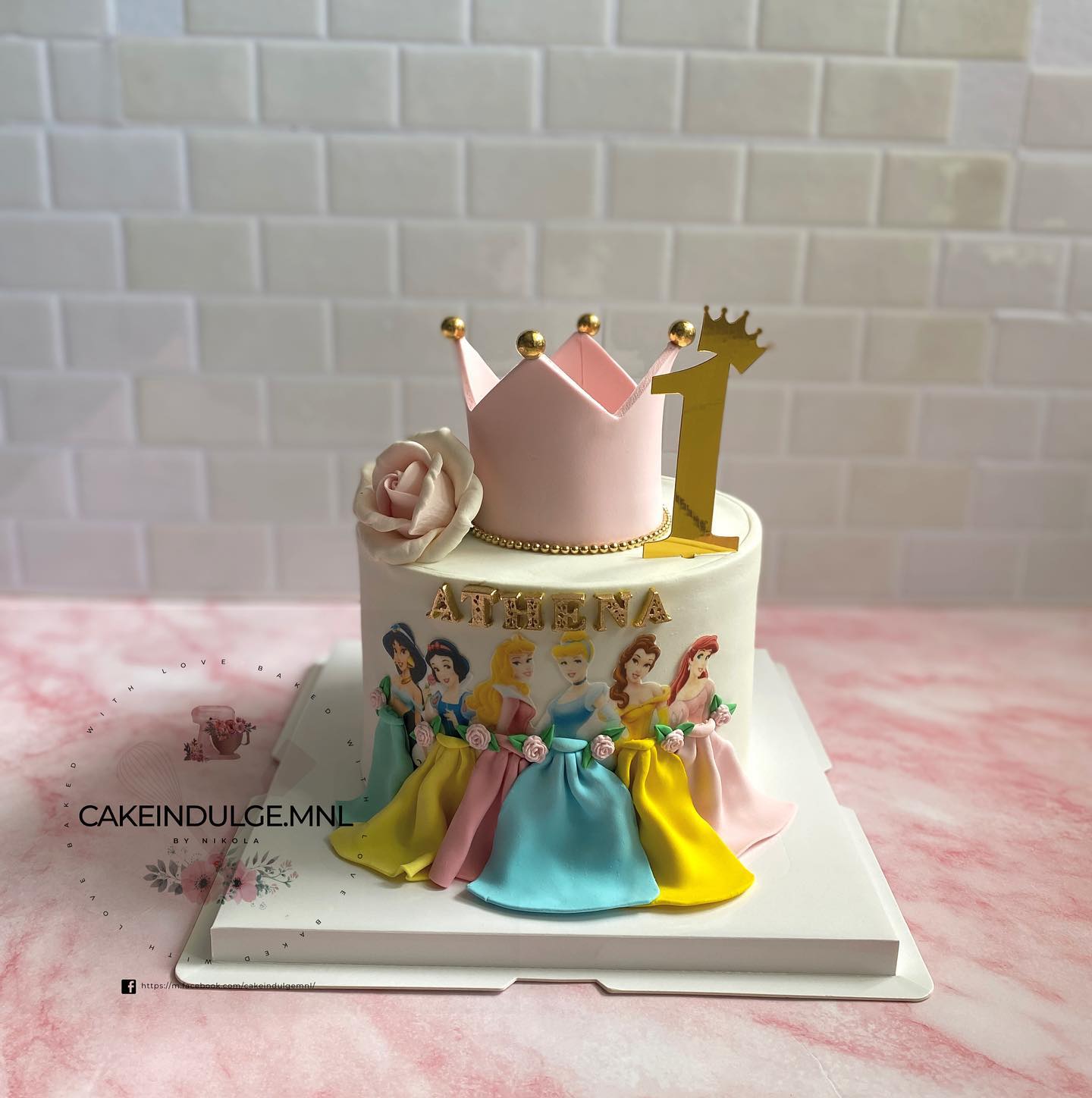 Disney Princess Cake - Ribbons & Balloons