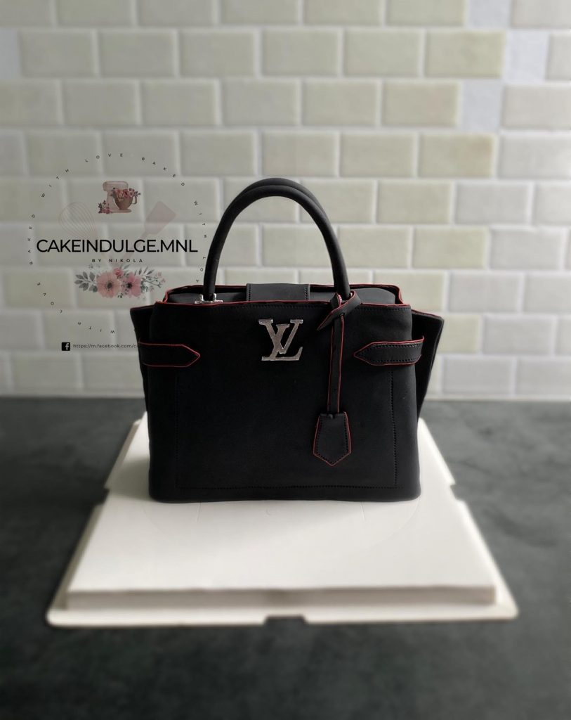 Black Louis Vuitton Bag Cake - CakeIndulge PH