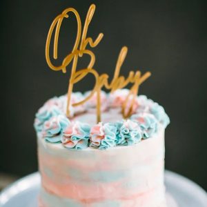'Oh Baby' Cake with Sprinkles