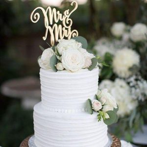 White Cake with Mr and Mrs Topper
