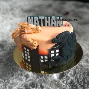 Godzilla Orange Cake