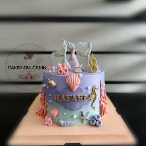 Mermaid and Sea Shells Cake
