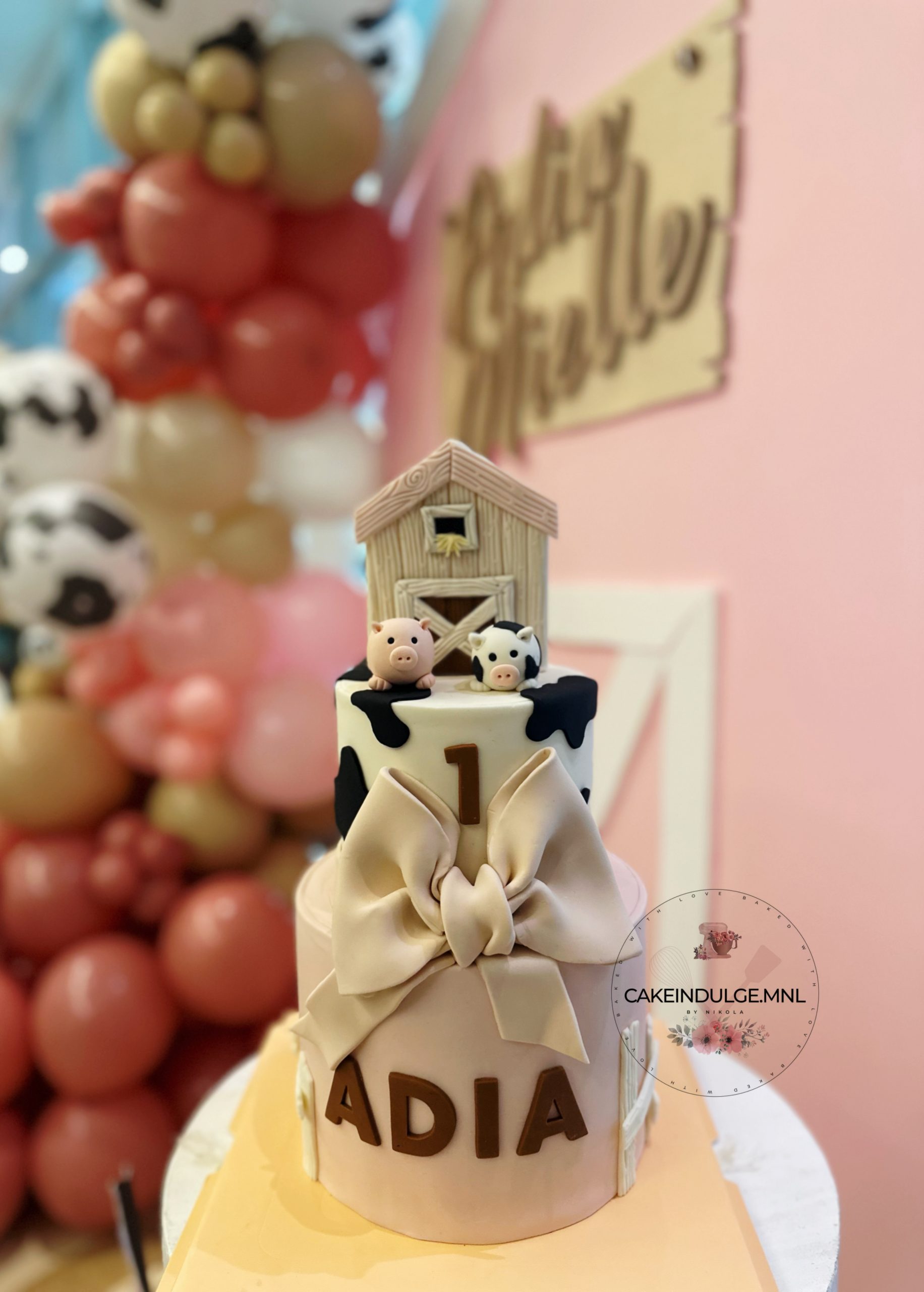 Cow and Barn Cake - i am baker