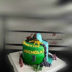 Dinosaur Land Themed Cake